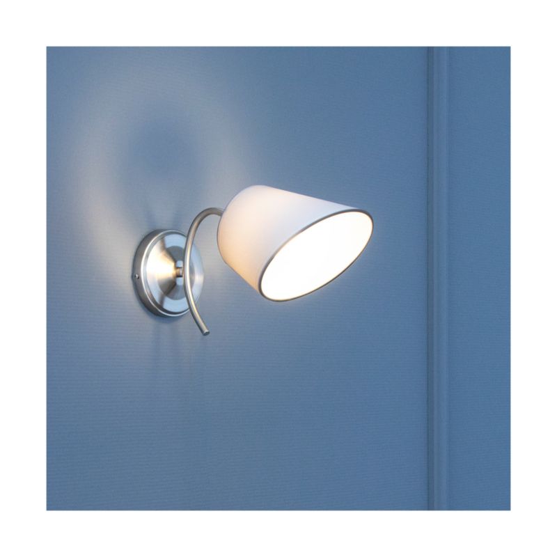 Væglampe SPOT Light 1xE27 Max.40W Klassisk kombination af krom og hvid lampeskærm, polsk producent, 1 stk.