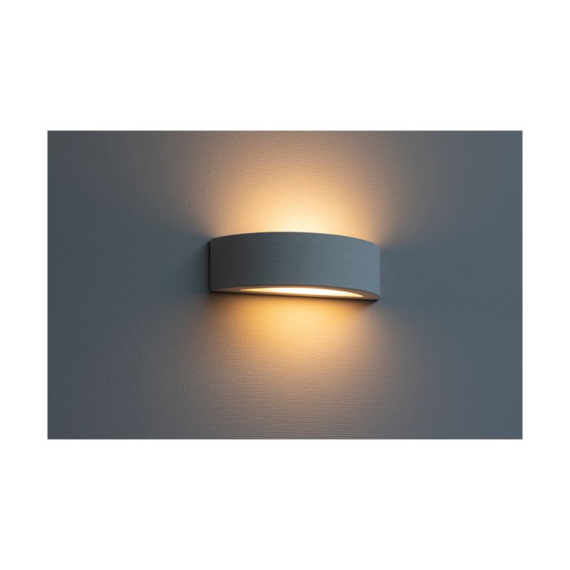 Væglampe SPOT Light 1xE27 Max. 40W Komposition af grå beton med frostet glas, polsk producent, 1 stk.