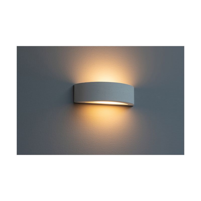 Væglampe SPOT Light 1xE27 Max.40W Kombination af hvid beton og frostet glas, polsk producent, 1 stk.