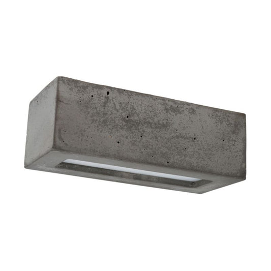 Væglampe SPOT Light 1xE27 Max. 40W Kombination af grå beton og frostet glas, polsk producent, 1 stk.