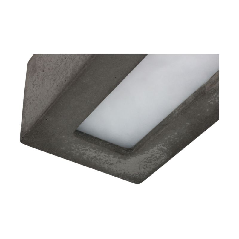 Væglampe SPOT Light 1xE27 Max. 40W Kombination af grå beton og frostet glas, polsk producent, 1 stk.