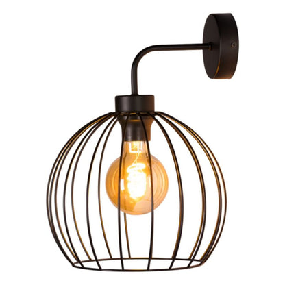 Væglampe SPOT Light 1xE27 Max. 60W Elegant sort med sort skærm, polsk producent, 1 stk.
