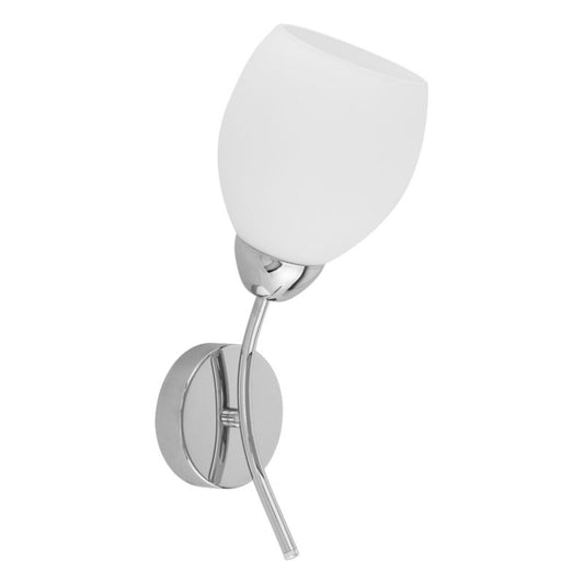 Væglampe SPOT Light 1xE27 Max. 60W Elegant Kombination af Krom og Hvid fra Polsk Producent, 1 stk.