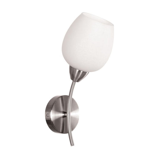 Væglampe SPOT Light 1xE27 Max. 60W Kombination af Satin og Hvid i Klassisk Design fra Polsk Producent, 1 stk.
