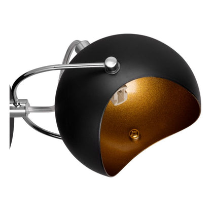 Væglampe SPOT Light 1xG9 Maks. 28W Elegant sort med gyldent indre, Polsk producent, 1 stk.