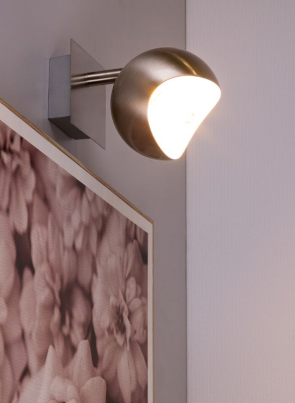 Væglampe SPOT Light 1xG9 Max. 28W Elegant Satin med Hvid Accent, Polsk Producent, 1 stk.