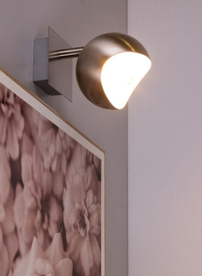 Væglampe SPOT Light 1xG9 Max. 28W Elegant Satin med Hvid Accent, Polsk Producent, 1 stk.
