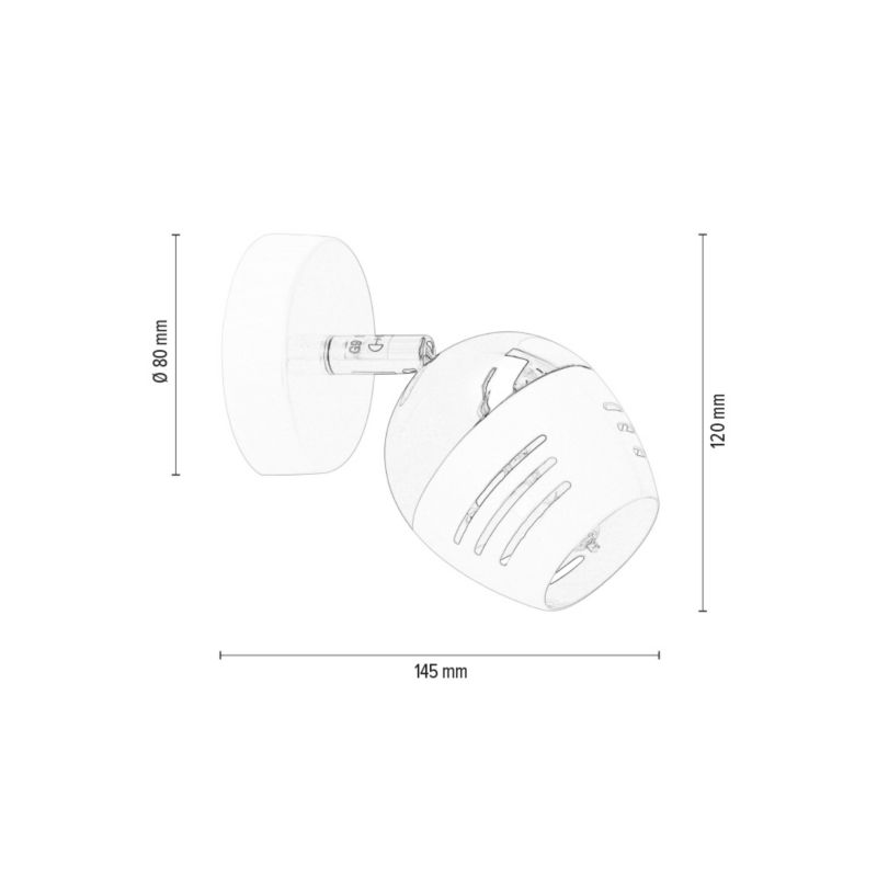 Væglampe SPOT Light 1xG9 Max. 28W Elegant kombination af krom og hvid fra polsk producent, 1 stk.