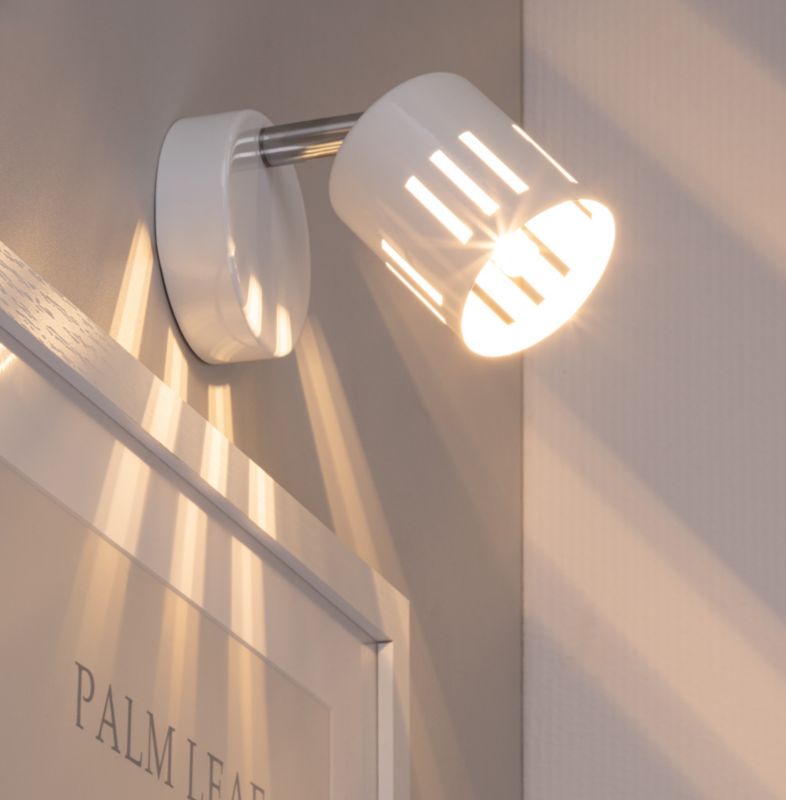 Væglampe SPOT Light 1xG9 Maks. 28W Klassisk Kombination af Krom og Hvid, Polsk Producent, 1 stk.