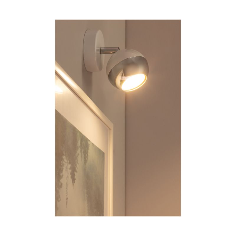 Væglampe SPOT Light 1xGU10 50W Hvid og Krom – Klassisk Kombination fra Polsk Producent, 1 stk.