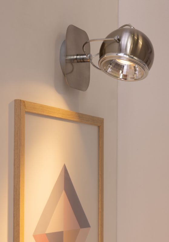 Væglampe SPOT Light 1xGU10 LED 6W Elegant Satin i Klassisk Stil, Polsk Producent, 1 stk.