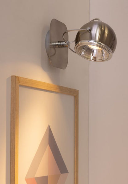 Væglampe SPOT Light 1xGU10 LED 6W Elegant Satin i Klassisk Stil, Polsk Producent, 1 stk.