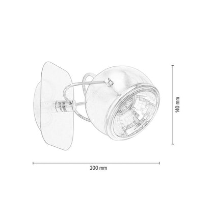 Væglampe SPOT Light 1xGU10 LED 6W Elegant Satin i Klassisk Stil, Polsk Producent, 1 stk.