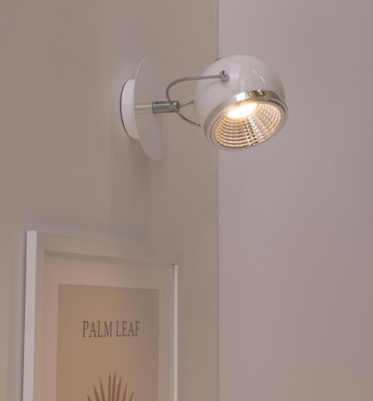 Væglampe SPOT Light 1xGU10 LED 6W Klassisk Hvid i Minimalistisk Stil, Polsk Producent, 1 stk.