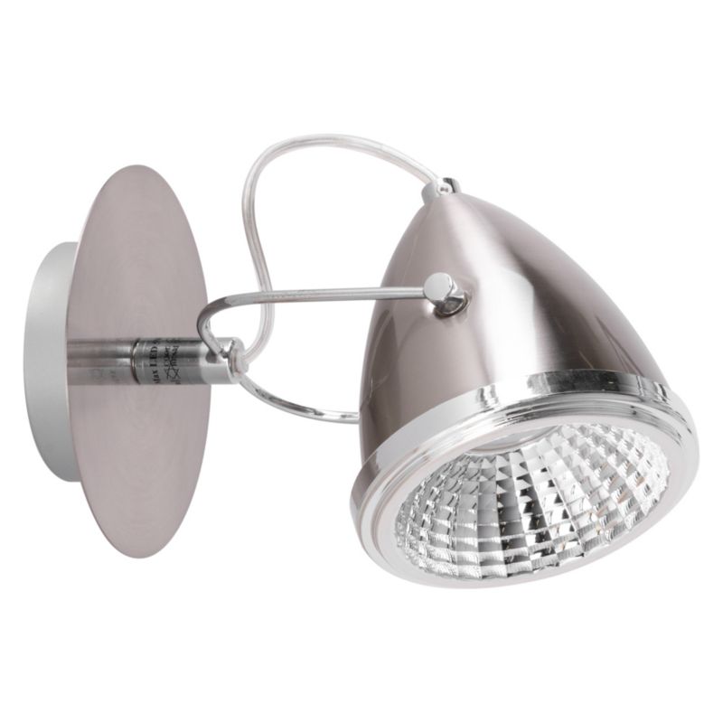 Væglampe SPOT Light 1xGU10 LED 6W i krom og satin i klassisk stil, polsk producent, 1 stk.