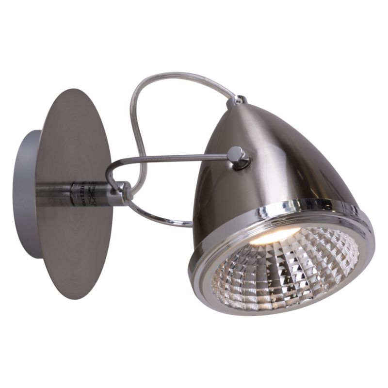 Væglampe SPOT Light 1xGU10 LED 6W i krom og satin i klassisk stil, polsk producent, 1 stk.