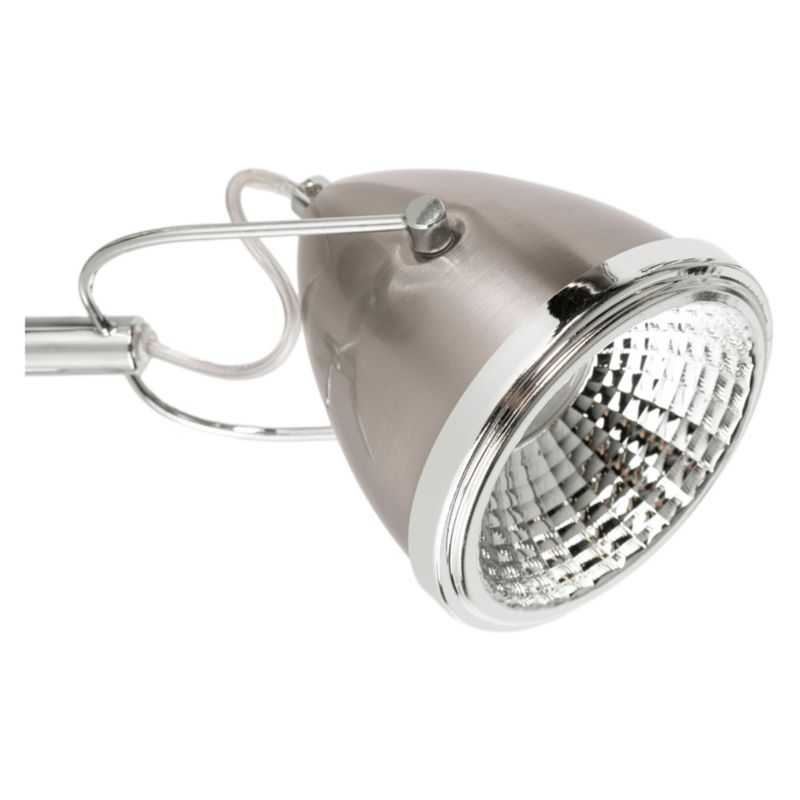 Væglampe SPOT Light 1xGU10 LED 6W i krom og satin i klassisk stil, polsk producent, 1 stk.
