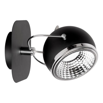 Spot Light væglampe 1xGU10 LED 6W i subtil sort med industriel stil, polsk producent, 1 stk.