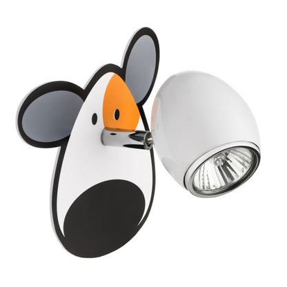 Væglampe SPOT Light 1xGU10 Max. 50W Hvid med Flerfarvet Hundemotiv, Polsk Producent, 1 stk.