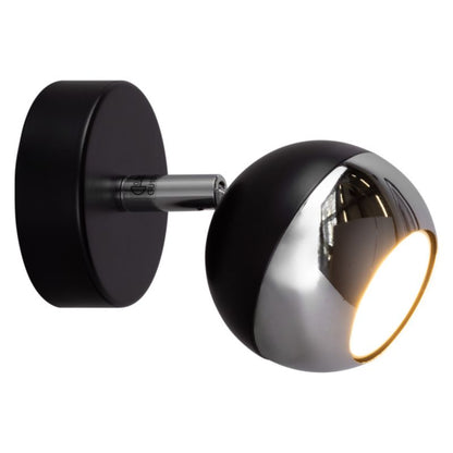 Væglampe SPOT Light 1xGU10 Max. 50W Krom og Sort, Industrielt Design fra Polsk Producent, 1 stk.