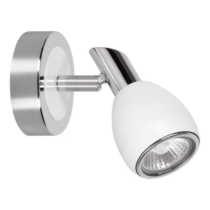 Væglampe SPOT Light 1xGU10 Max. 50W – Elegant kombination af krom og hvid, polsk producent, 1 stk.