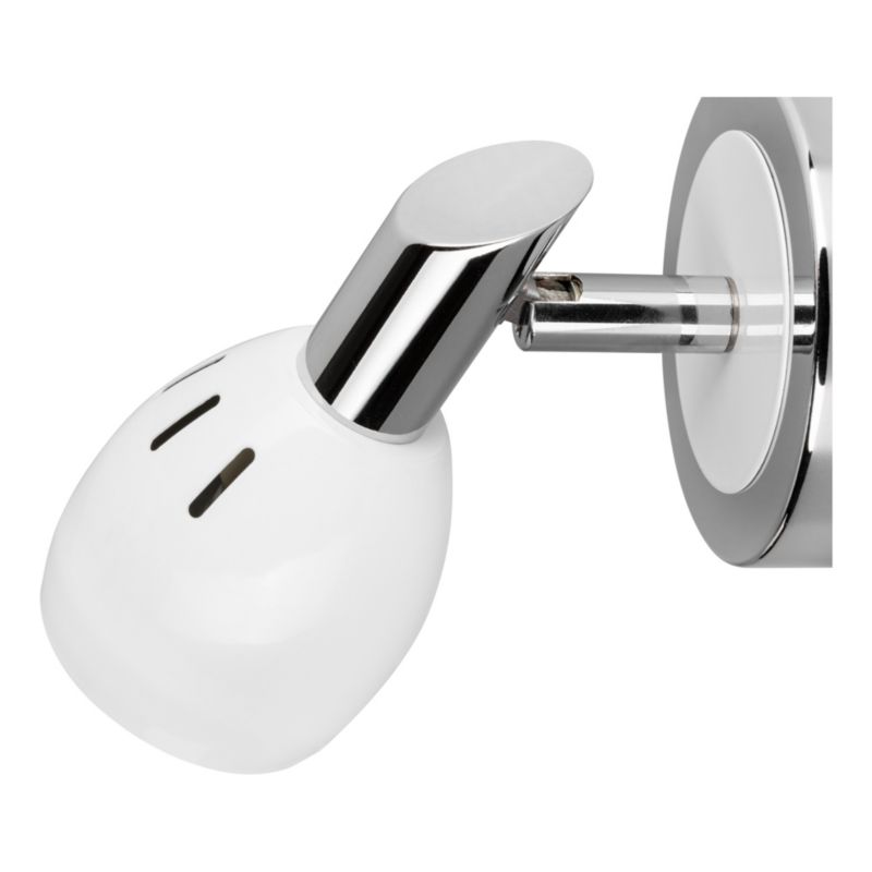 Væglampe SPOT Light 1xGU10 Max. 50W – Elegant kombination af krom og hvid, polsk producent, 1 stk.