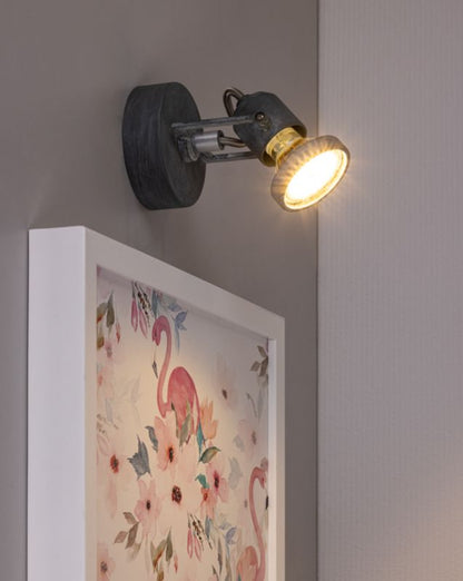 Væglampe SPOT Light 1xGU10 Max. 50W Grå Beton, Moderne Stil fra Polsk Producent, 1 stk.