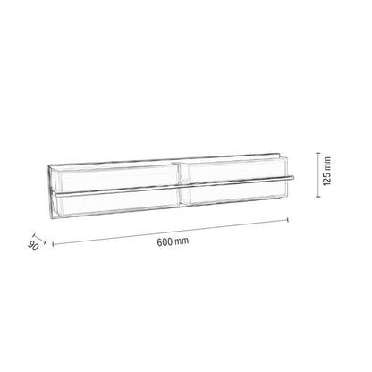 Væglampe SPOT Light 1xLED 20W Klassisk Kombination af Krom og Hvid, Polsk Producent, 1 stk.