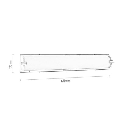 Væglampe SPOT Light 1xLED 27W Elegant hvidt glas med kromdetaljer, polsk producent, 1 stk.