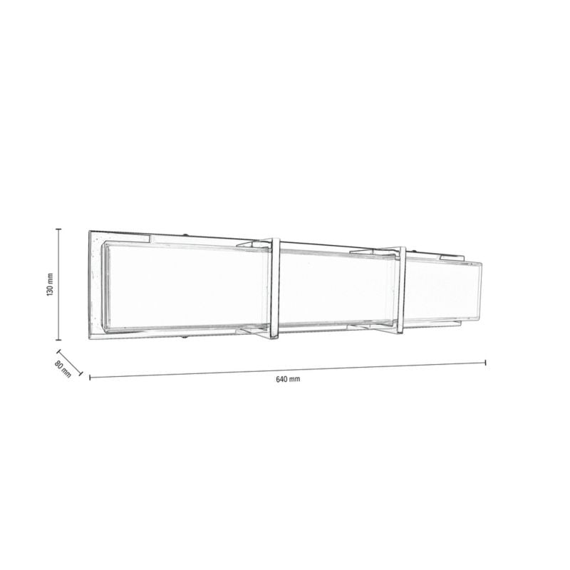 Væglampe SPOT Light 1xLED 27W Minimalistisk Kombination af Hvid og Krom, Polsk Producent, 1 stk.