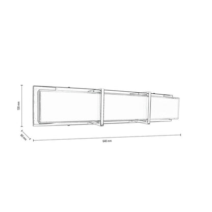 Væglampe SPOT Light 1xLED 27W Minimalistisk Kombination af Hvid og Krom, Polsk Producent, 1 stk.