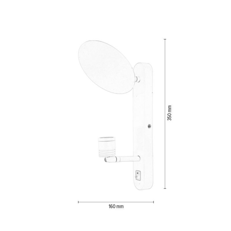 Væglampe SPOT Light 1xLED 3W Elegant hvid i klassisk stil, polsk producent, 1 stk.