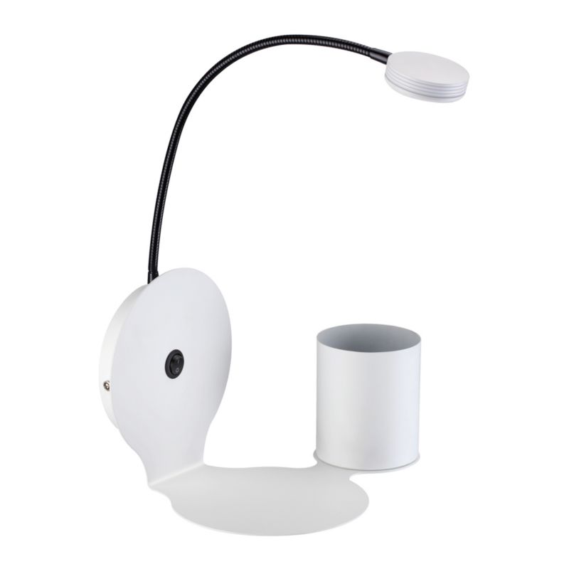 Væglampe SPOT Light 1xLED 3W Elegant kombination af hvid og sort, polsk producent, 1 stk.