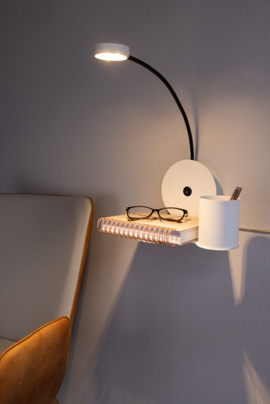 Væglampe SPOT Light 1xLED 3W Elegant kombination af hvid og sort, polsk producent, 1 stk.
