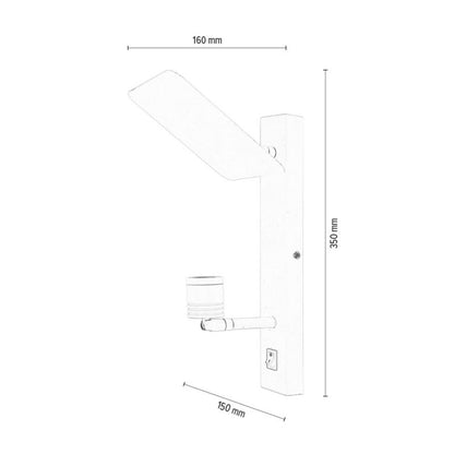 Væglampe SPOT Light 1xLED 3W Subtil hvid i minimalistisk stil, polsk producent, 1 stk.