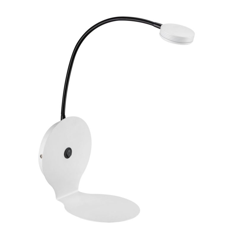 Væglampe SPOT Light 1xLED 3W Subtil Kombination af Hvid med Sorte Accenter, Polsk Producent, 1 stk.