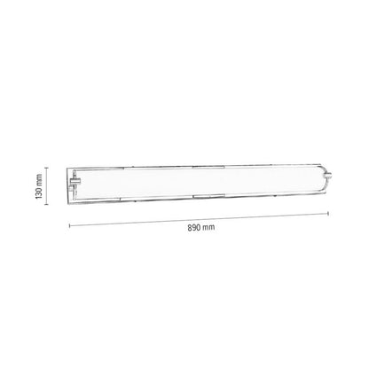 Væglampe SPOT Light 1xLED 40W Kombination af krom og hvidt glas, polsk producent, 1 stk.