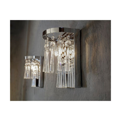 Væglampe SPOT Light 2xG9 Max. 3W Elegant kombination af krom og transparent krystal, polsk producent, 1 stk.