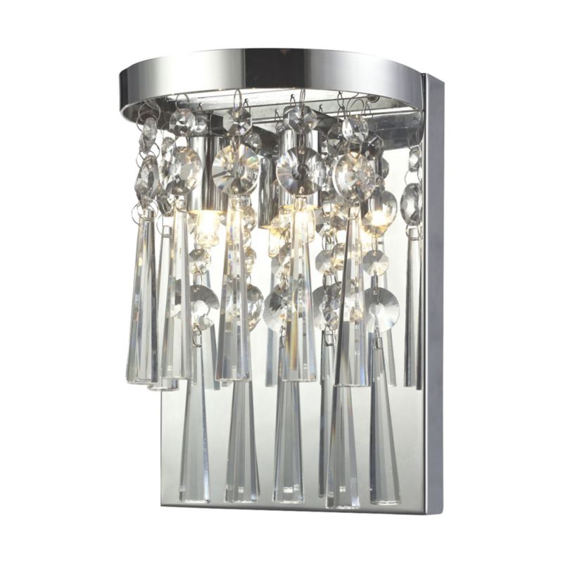 Væglampe SPOT Light 2xG9 Max. 3W Elegant kombination af krom og transparent krystal, polsk producent, 1 stk.
