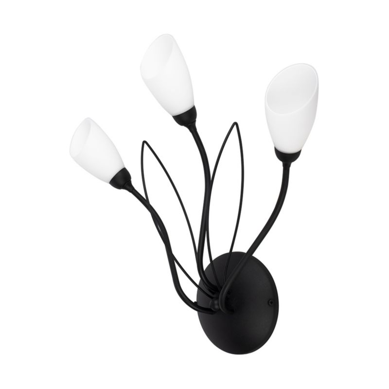 Væglampe SPOT Light 3xG9 Max. 6W LED Klassisk Kombination af Sort og Hvidt Glas, Polsk Producent, 1 stk.