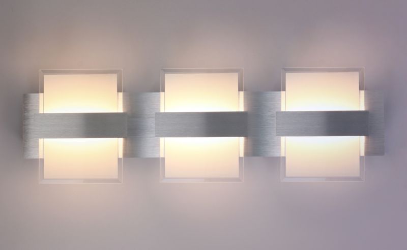 Væglampe SPOT Light 3xLED 5W i børstet aluminium i moderne stil, polsk producent, 1 stk.
