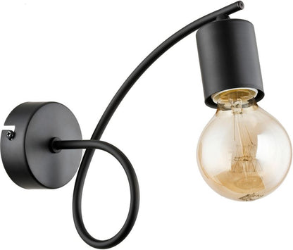 Væglampe Tango 1x60 W E27 Sort