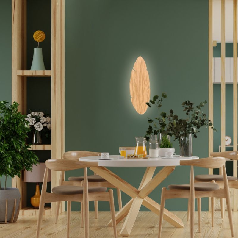 Væglampe TK Lighting Hoja Wood 2 x G9 i træ