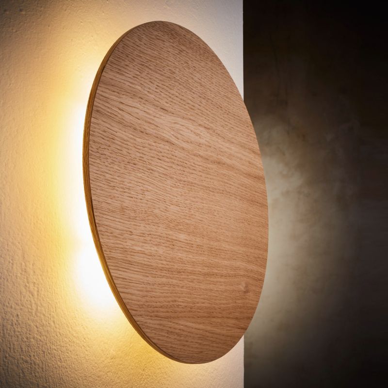 Væglampe Luna 3xG9 30x30 cm Brun Krydsfiner