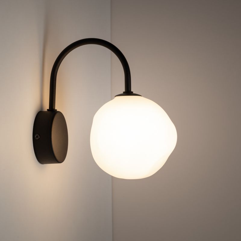 Væglampe Misty 1 x G9 Hvid Sort