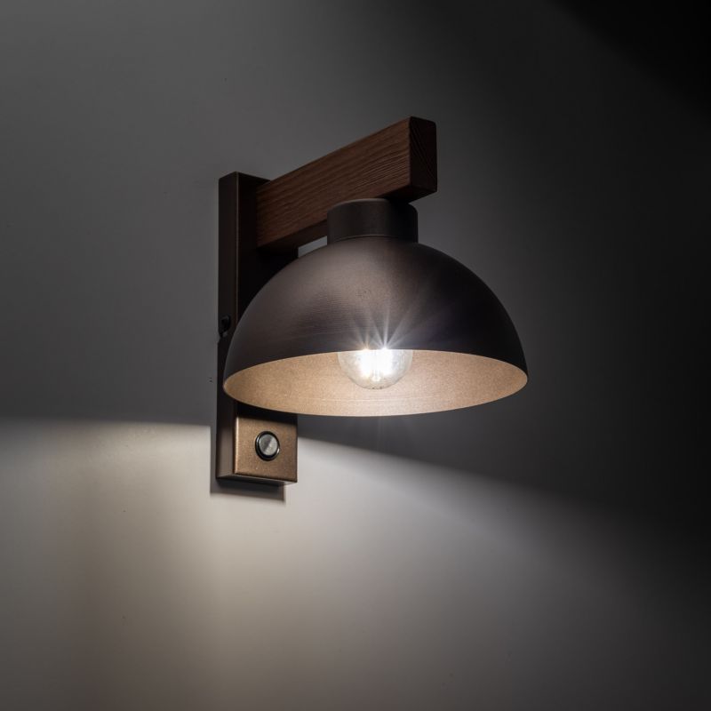 Væglampe Oslo 1 x E27 Brun