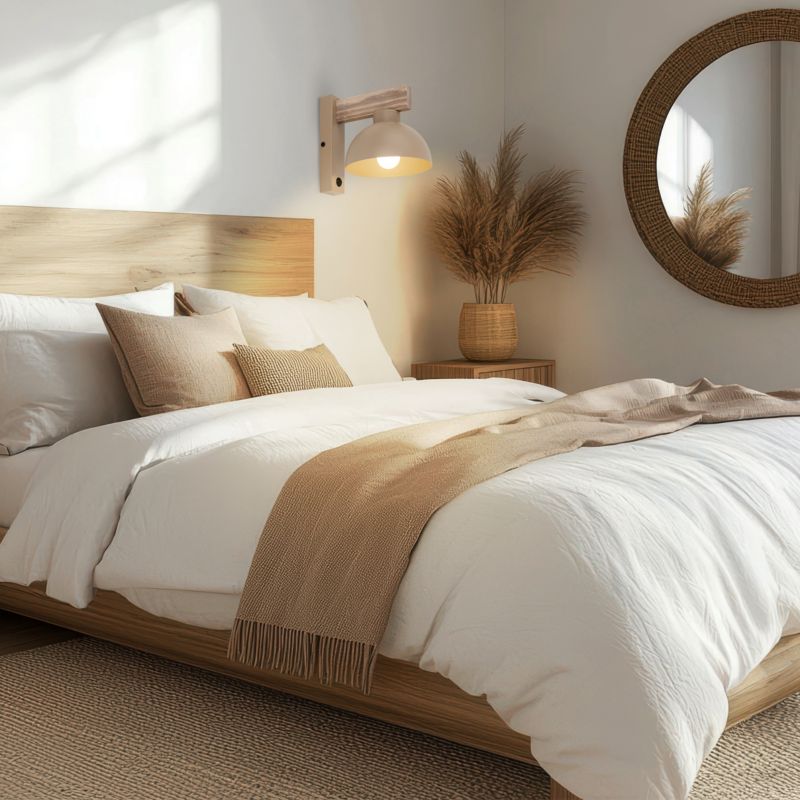 Væglampe Oslo Sabia 1xE27 Beige