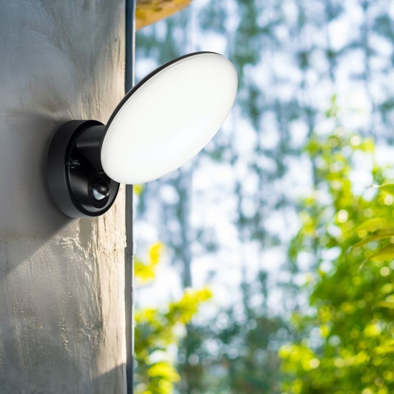 LED-væglampe Olaf PIR 10 W Hvid