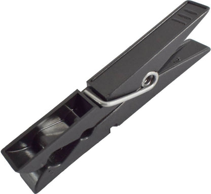 Tøjklemmer Sort Plast 20-Pak 2,8 x 7,1 x 12,4 mm