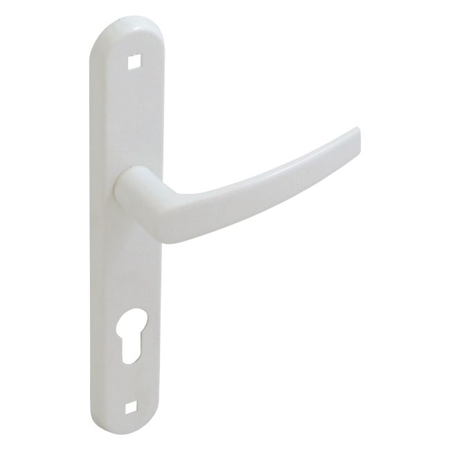 Dørgreb 72 mm til Cylinder Hvid Aluminium